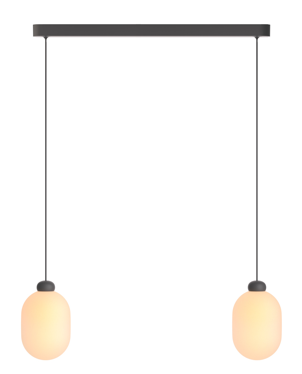 Sun Duo pendant light grey 
