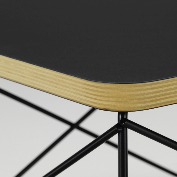 Occasional Table LTR Side Table HPL Black Vitra Steel wire black powder-coated
