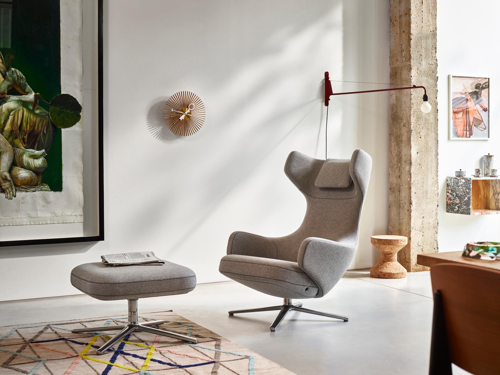 Petite Potence Wall lamp Vitra Deep black