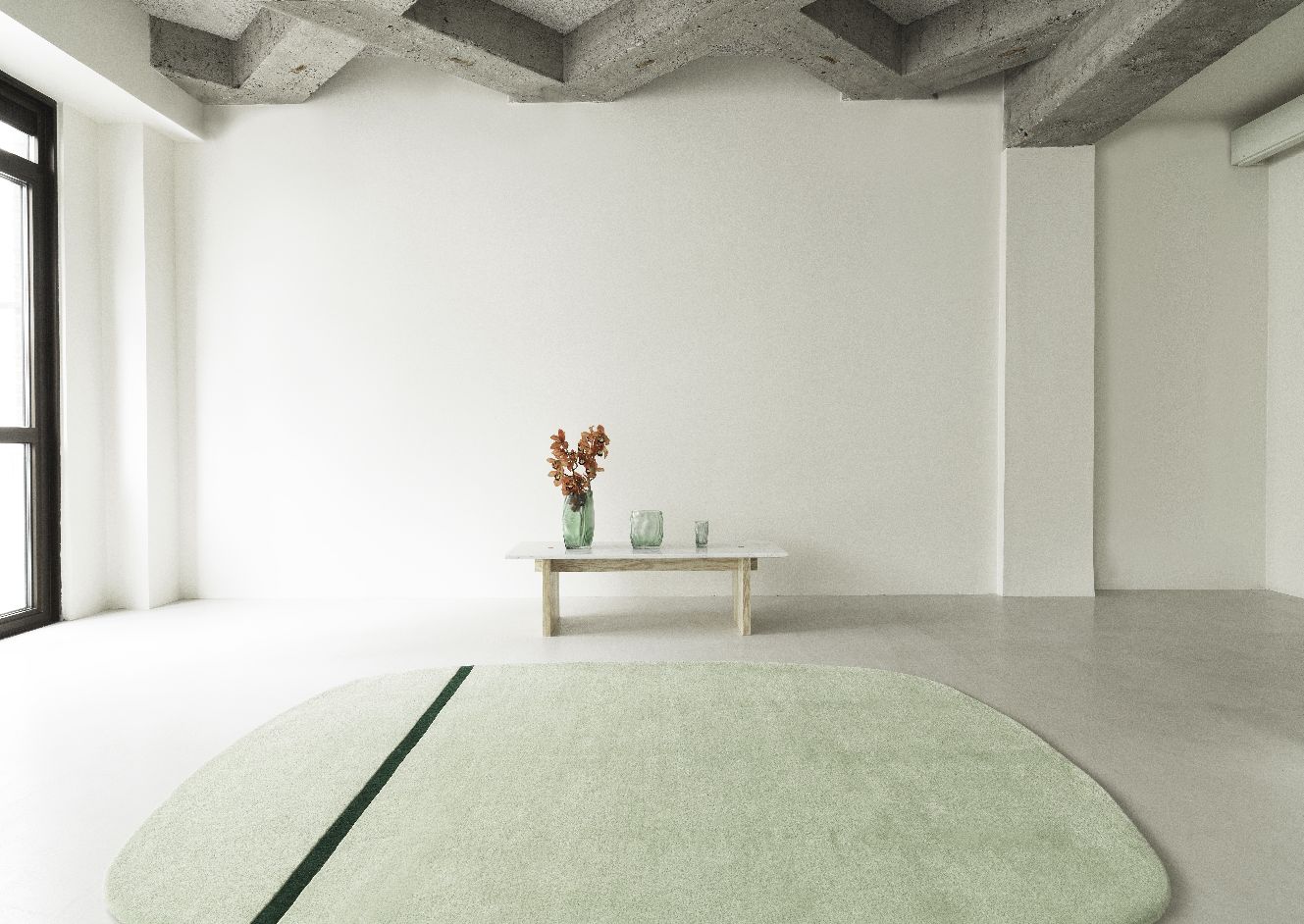 Oona Rug MINT 140 x 140 cm Normann Copenhagen SINGLE PIECES