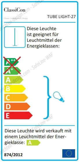 Tube Light floor lamp ClassiCon - QUICK SHIP