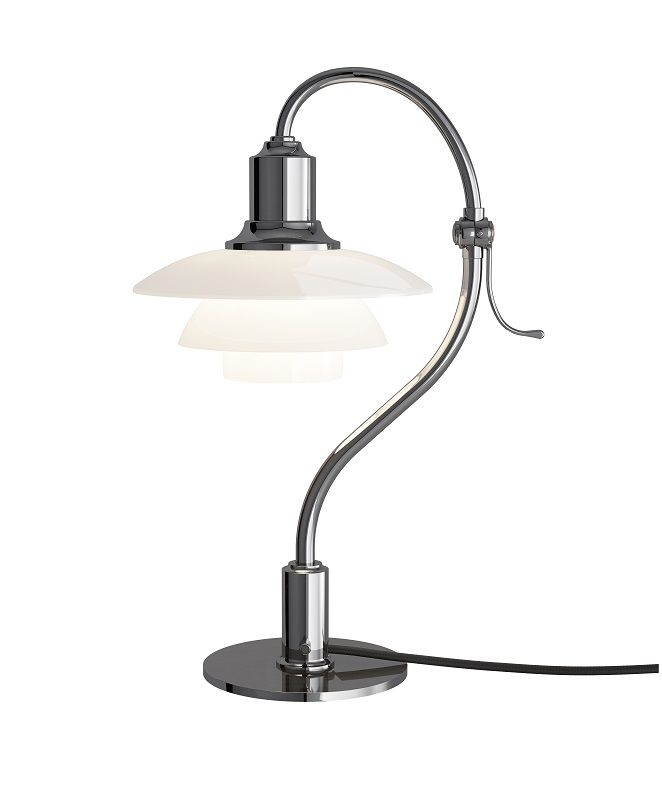 PH 2/2 Question Mark table lamp Chrome Louis Poulsen LIMITED EDITION SINGLE PIECES