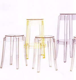 Charles Ghost Stool Set of 2 Kartell