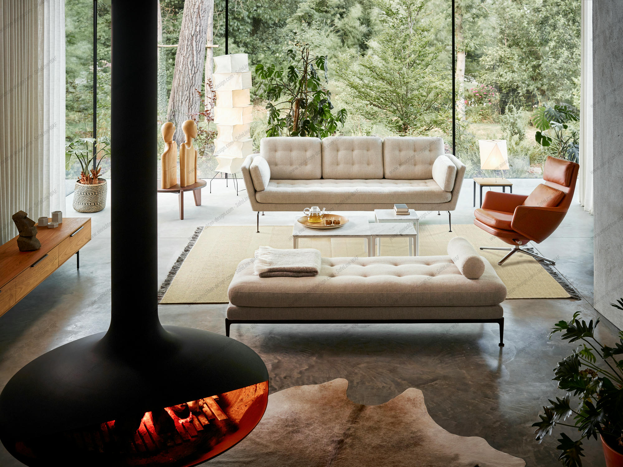 Grand Relax Armchair & Ottoman Vitra