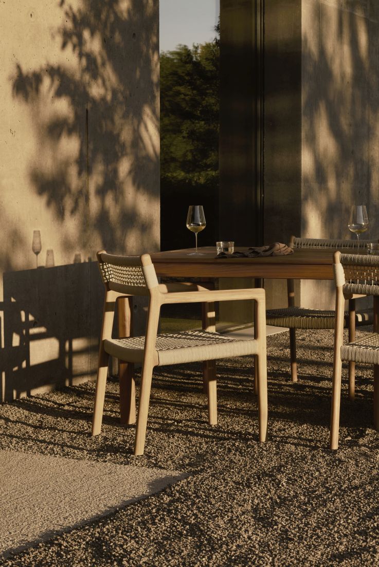 Jack Woven Outdoor Chair Teak Ethnicraft