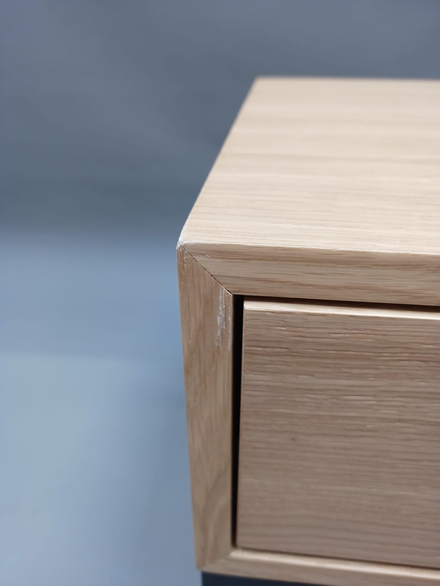 Dina side table, natural oak, Jan Kurtz, defective copy 
