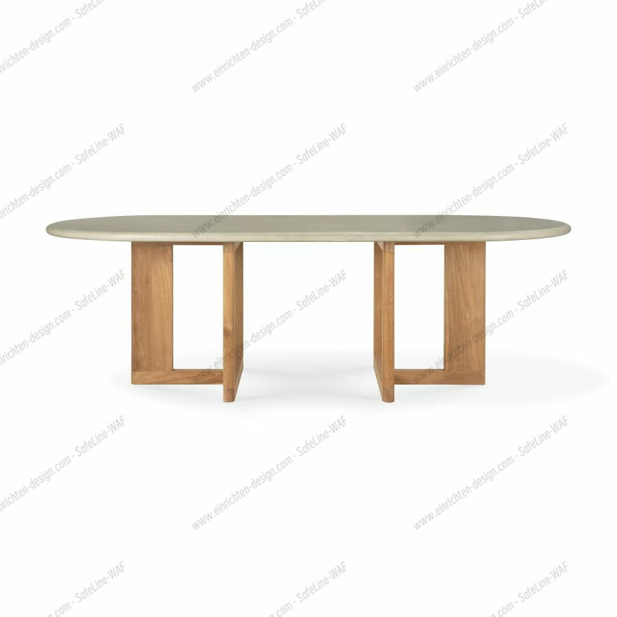 Trestle outdoor dining table Ethnicraft