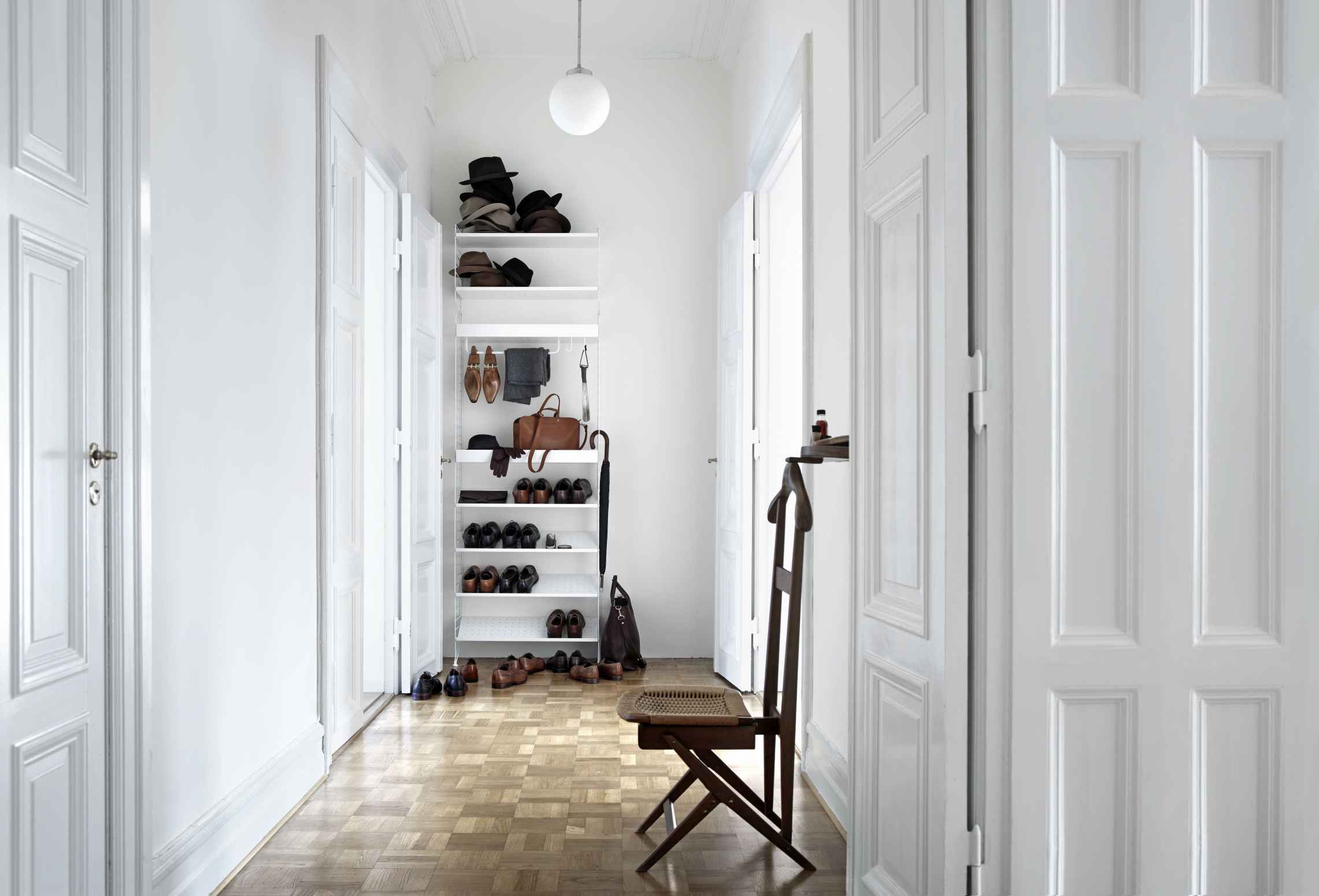 String Bedroom Floor Shelving System C String Furniture