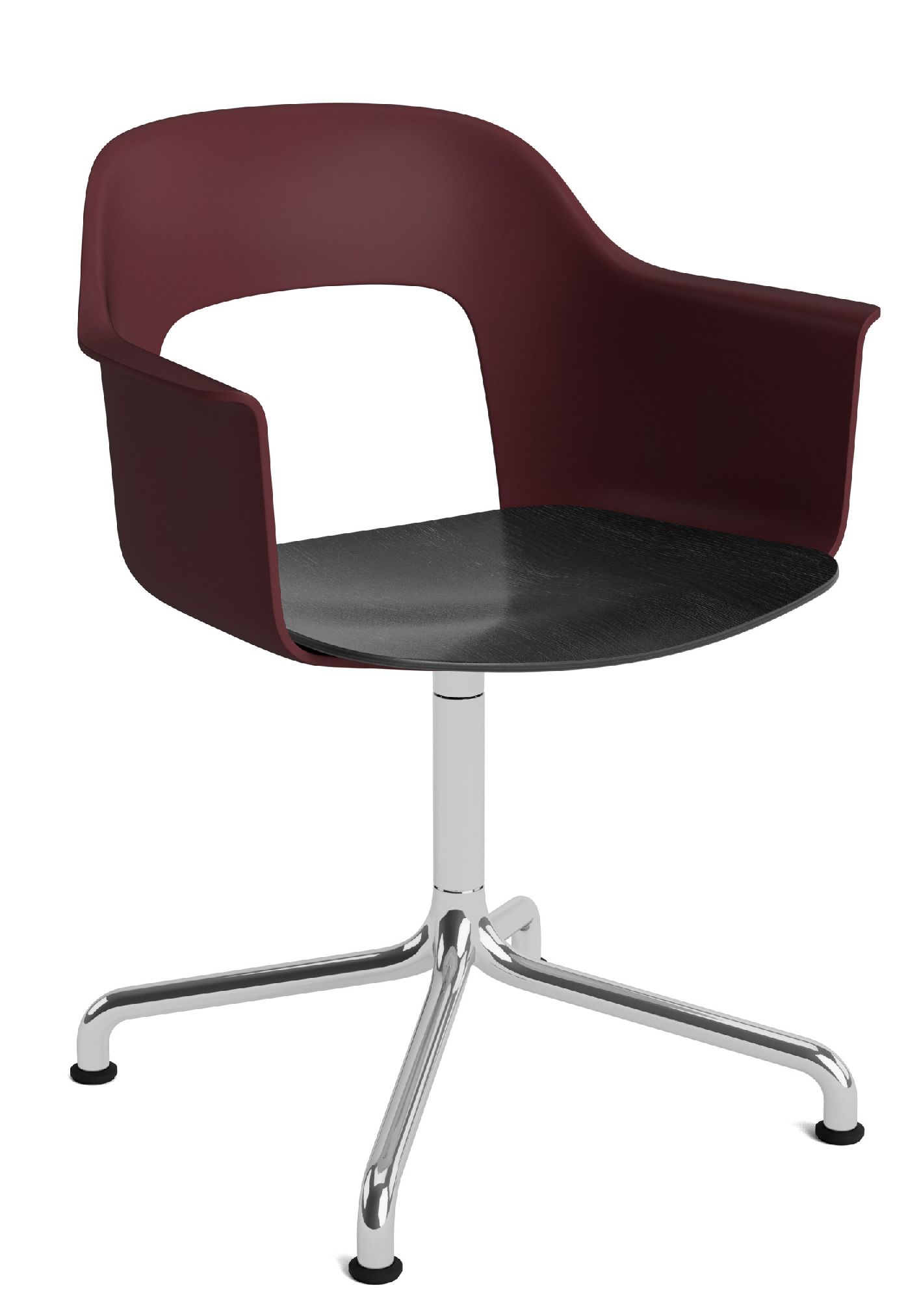 Layout Armchair 252 Armchair 4-star base swivel base with curved base Hay  