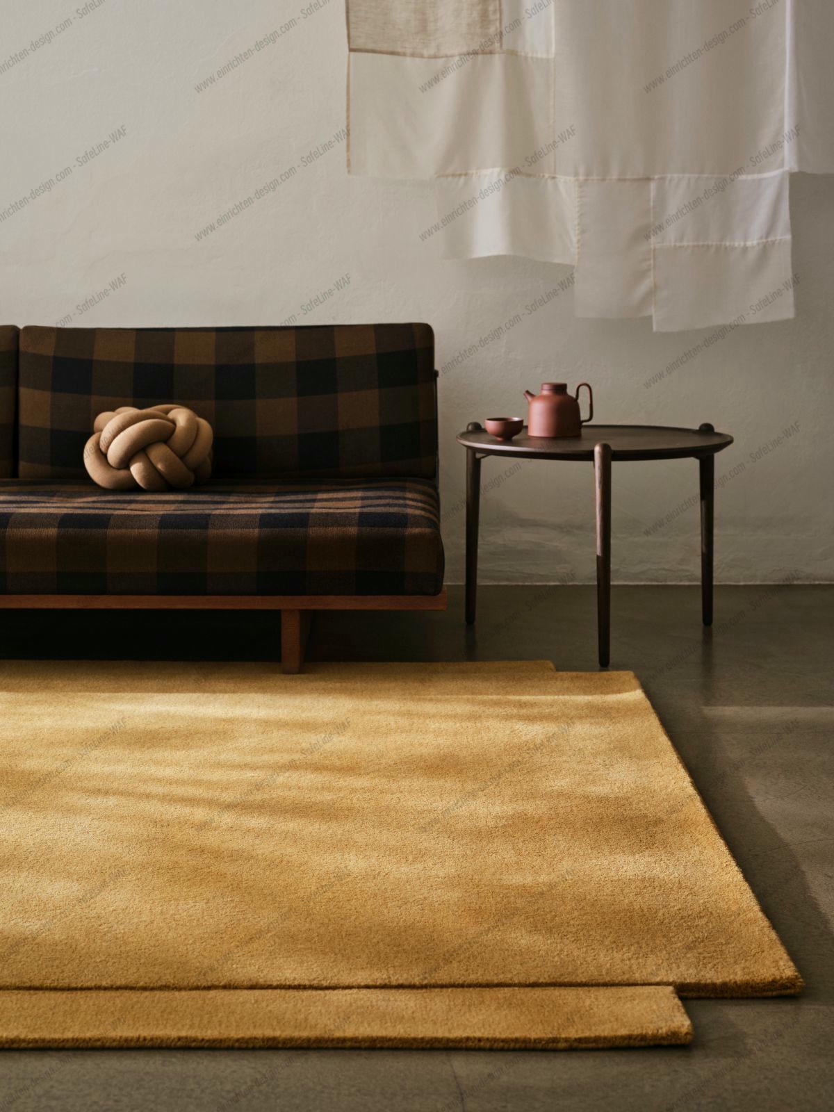 Aria Side table Low - Dark Oak Design House Stockholm