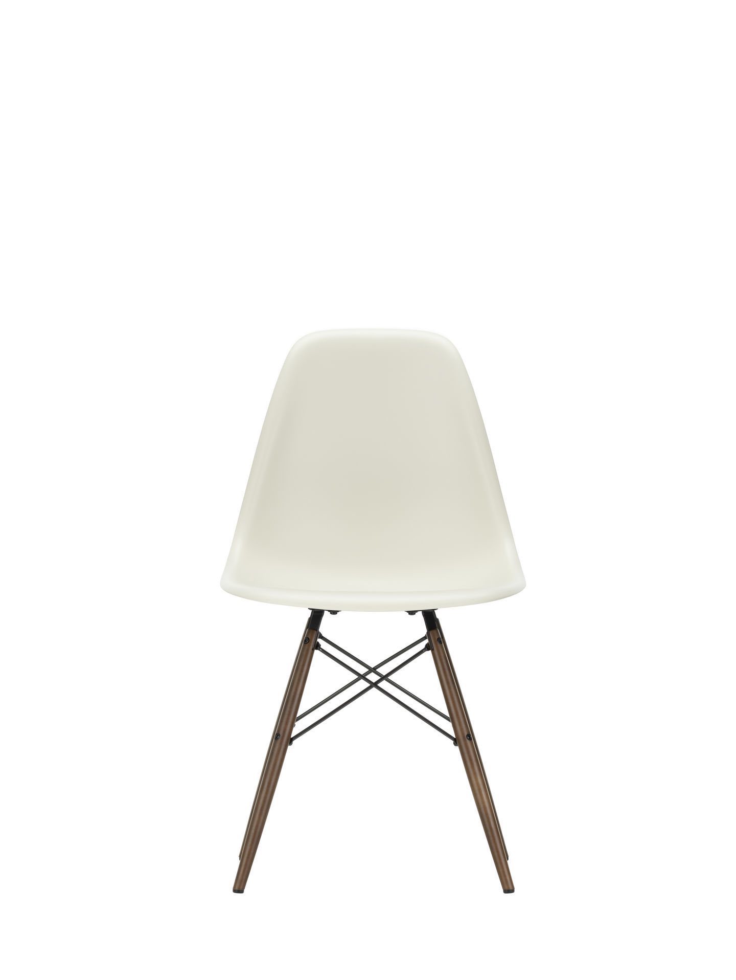 Eames Plastic Side Chair DSW Chair Vitra Maple dark - pebble