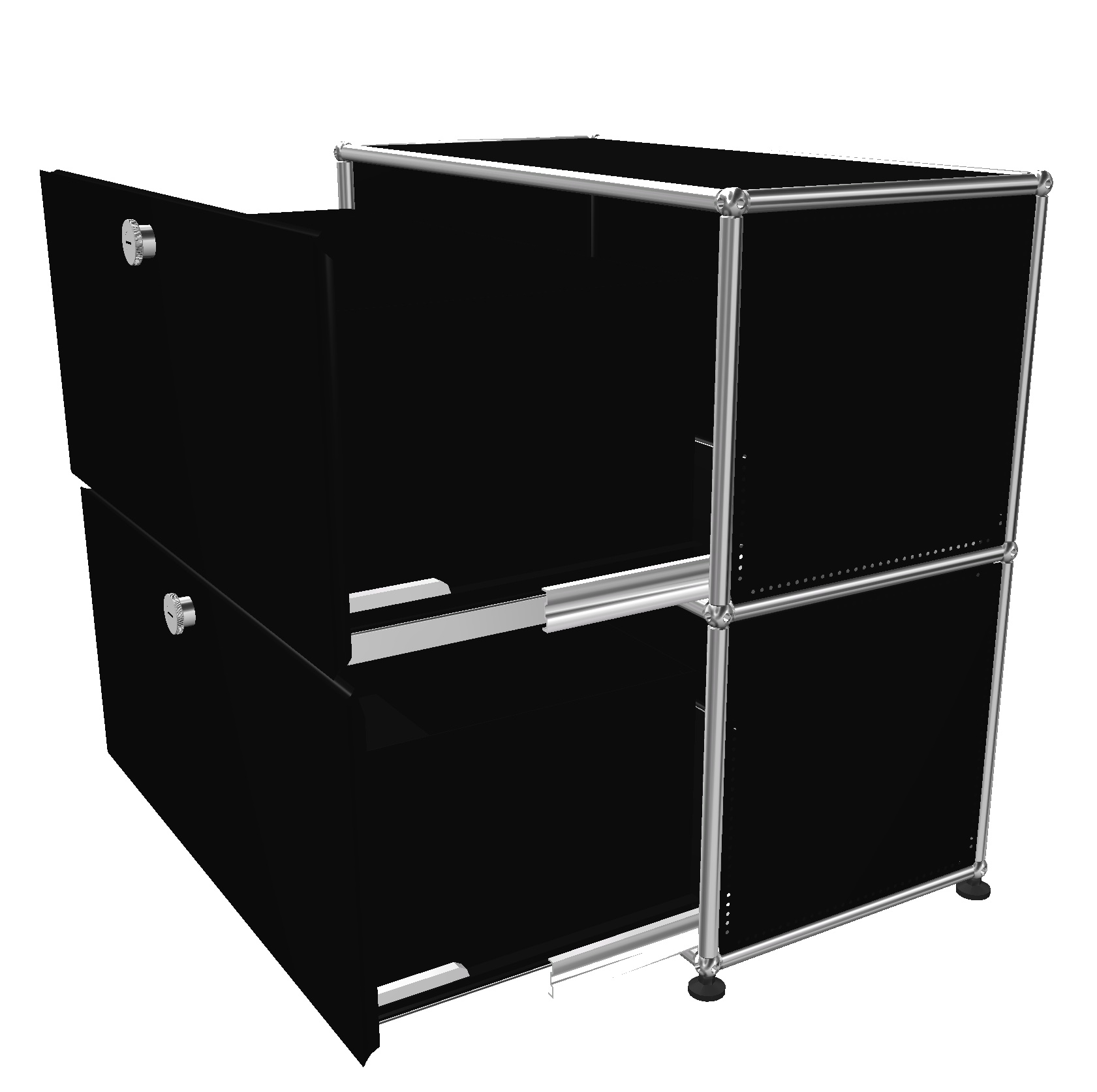 USM Haller Sideboard 2 Flaps Graphite black - FAST DELIVERY    