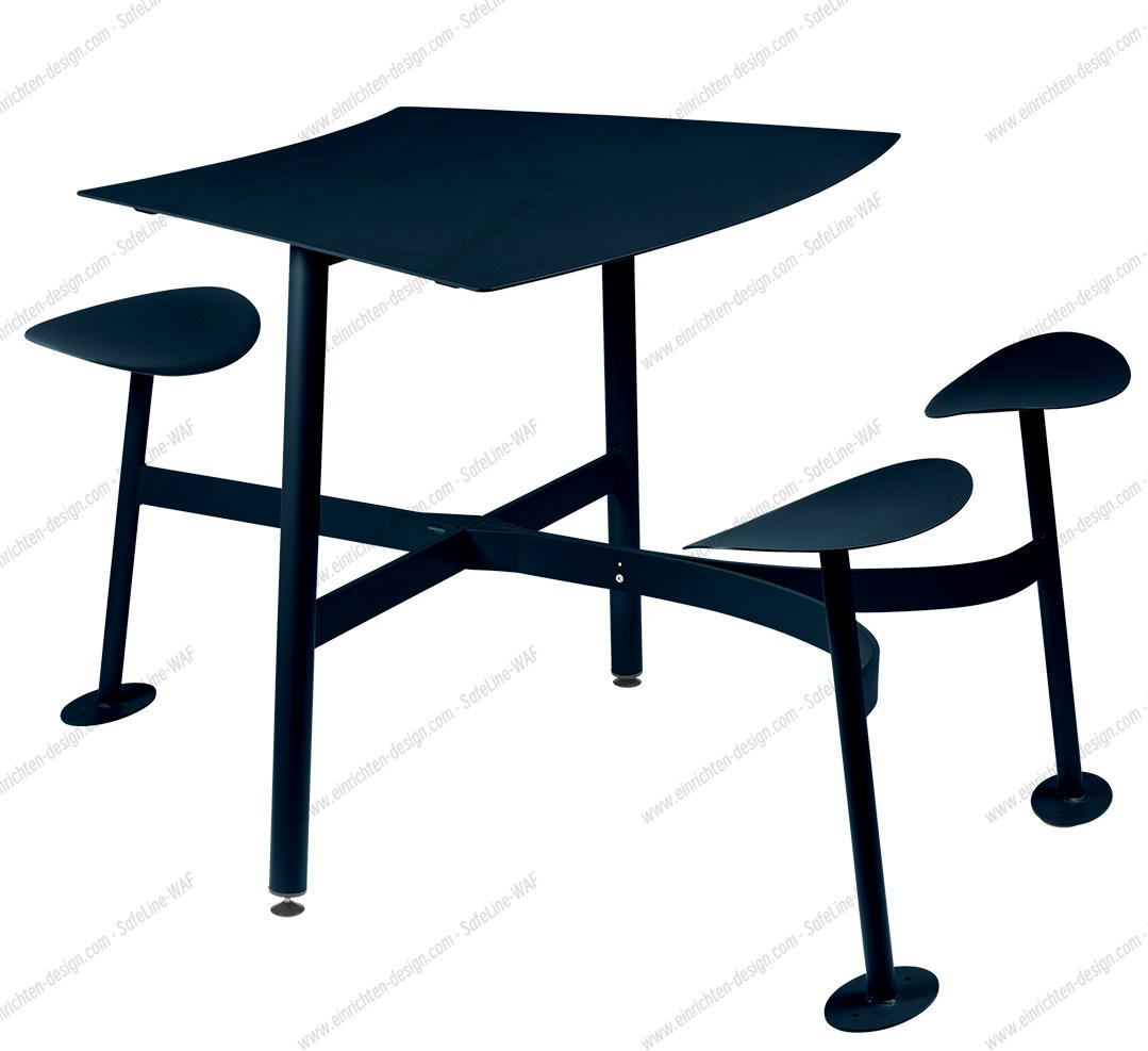 Bolder 3-seater table with outdoor seats Fermob MÄNGELEXEMPLAR