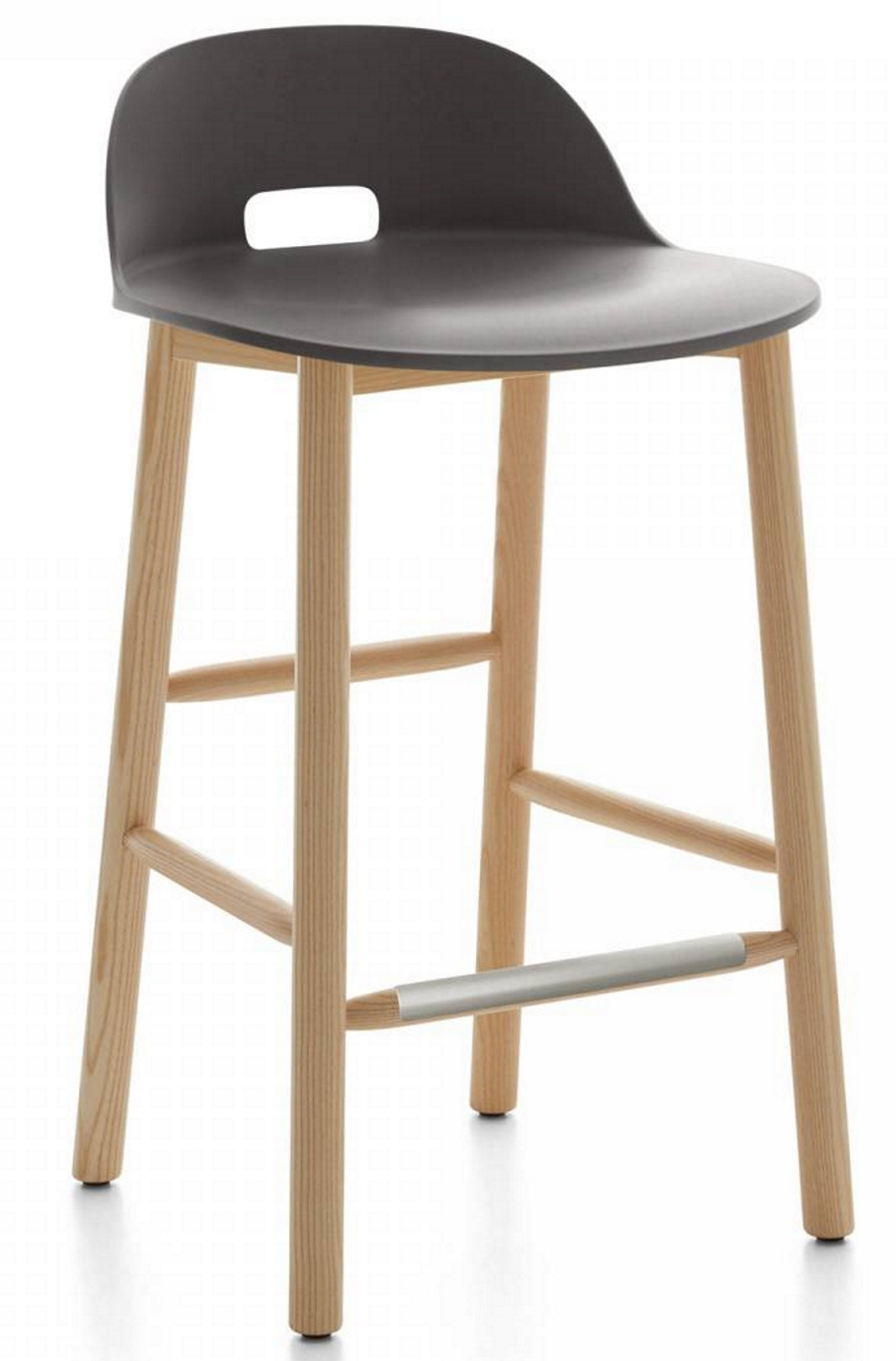Alfi Bar Stool Low Back Emeco Red