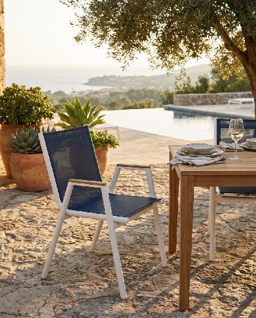 Pilotis armchair with armrests Batyline Outdoor Fermob