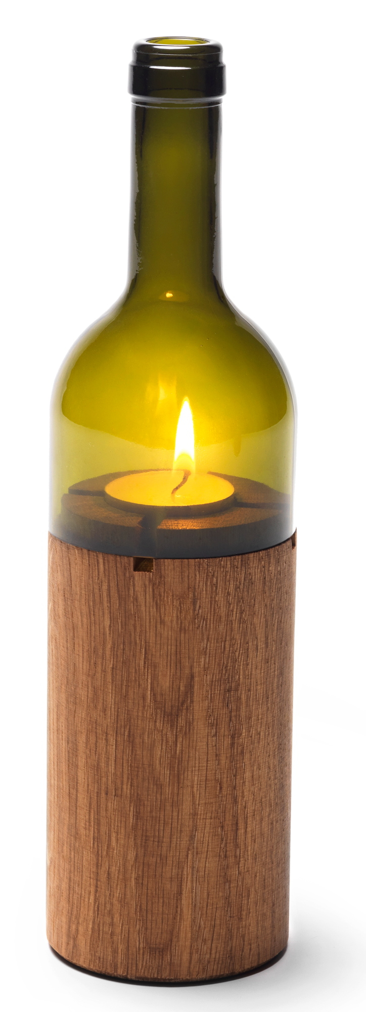 WeinWindlicht Wind light Side by Side Glass green