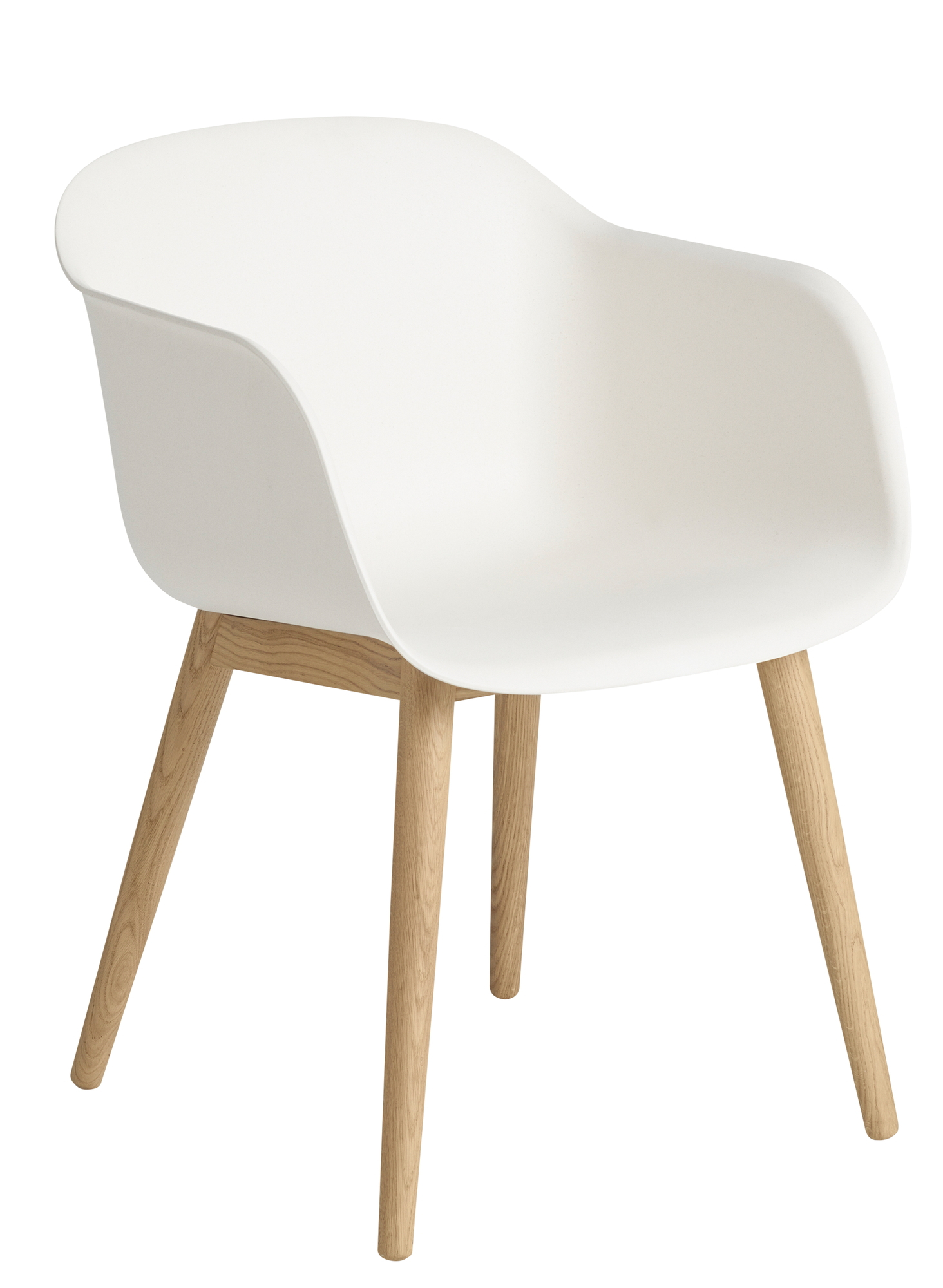 Fiber Armchair Wood Base Chair Muuto