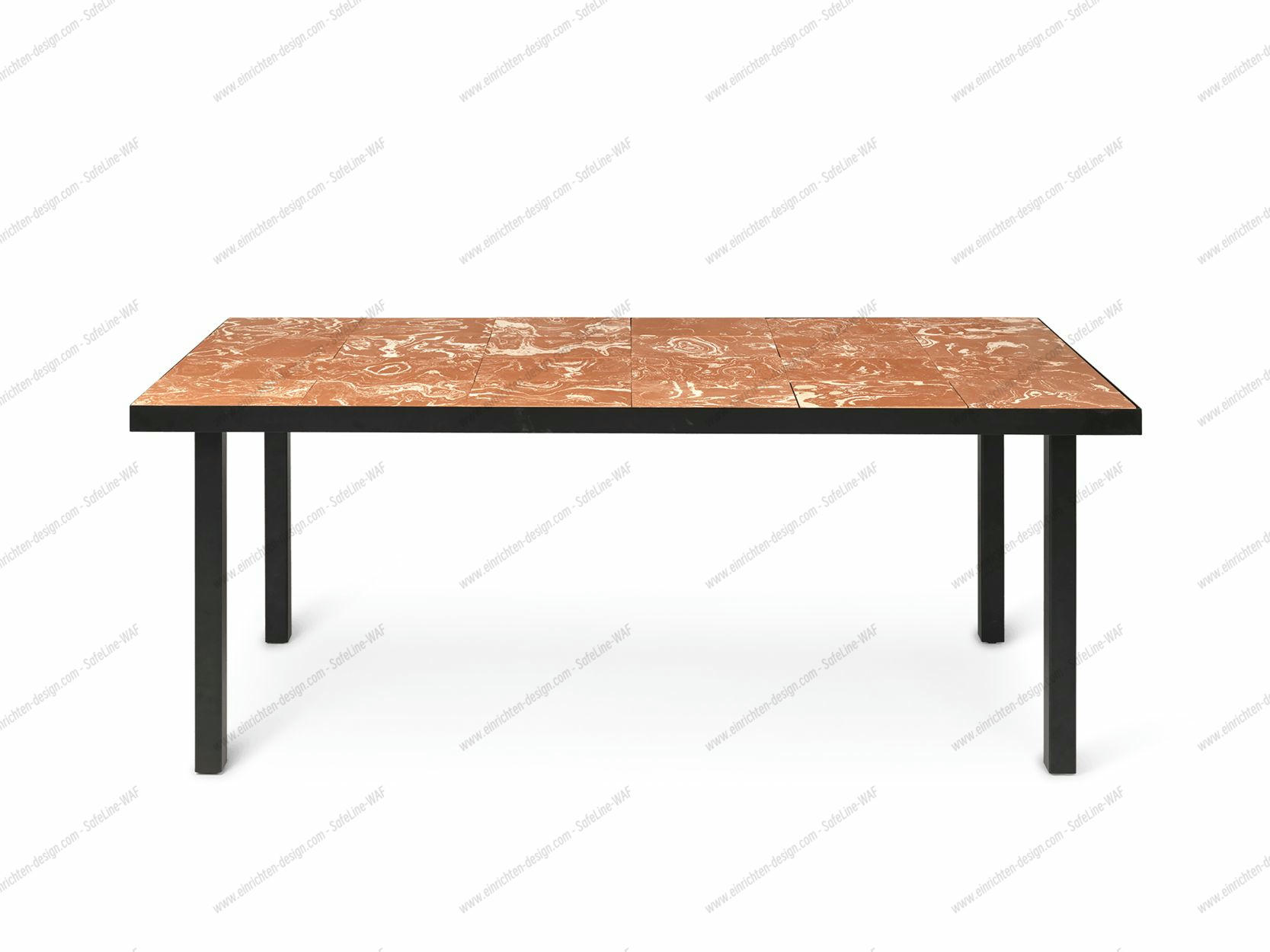 Flod Dining Table - Terracotta Ferm Living