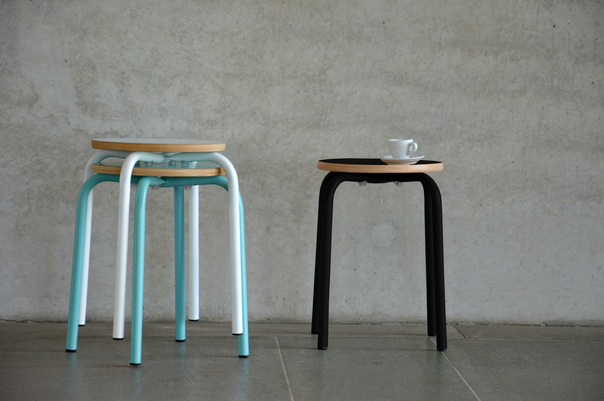 Paris Stool White Jan Kurtz