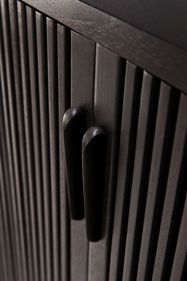 Roller Max Sideboard with 2 Doors Teak Black Ethnicraft