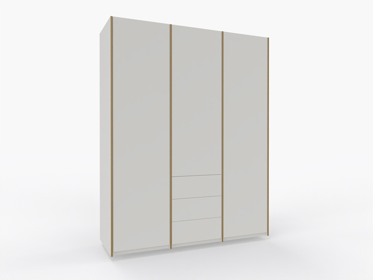 MODULAR PLUS wardrobe combination with 3 drawers Müller Möbelwerkstätten