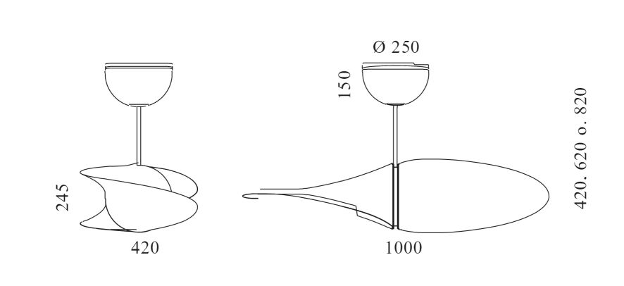 Propeller Ceiling Light Serie Lighting