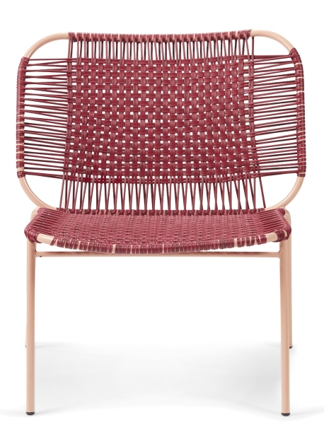 Cielo Lounge Chair low Lounge Chair low Outdoor ames Red - Pink sand