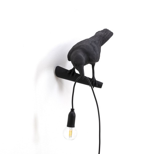 Bird Lamp Looking Left wall light black Seletti SINGLE PIECES