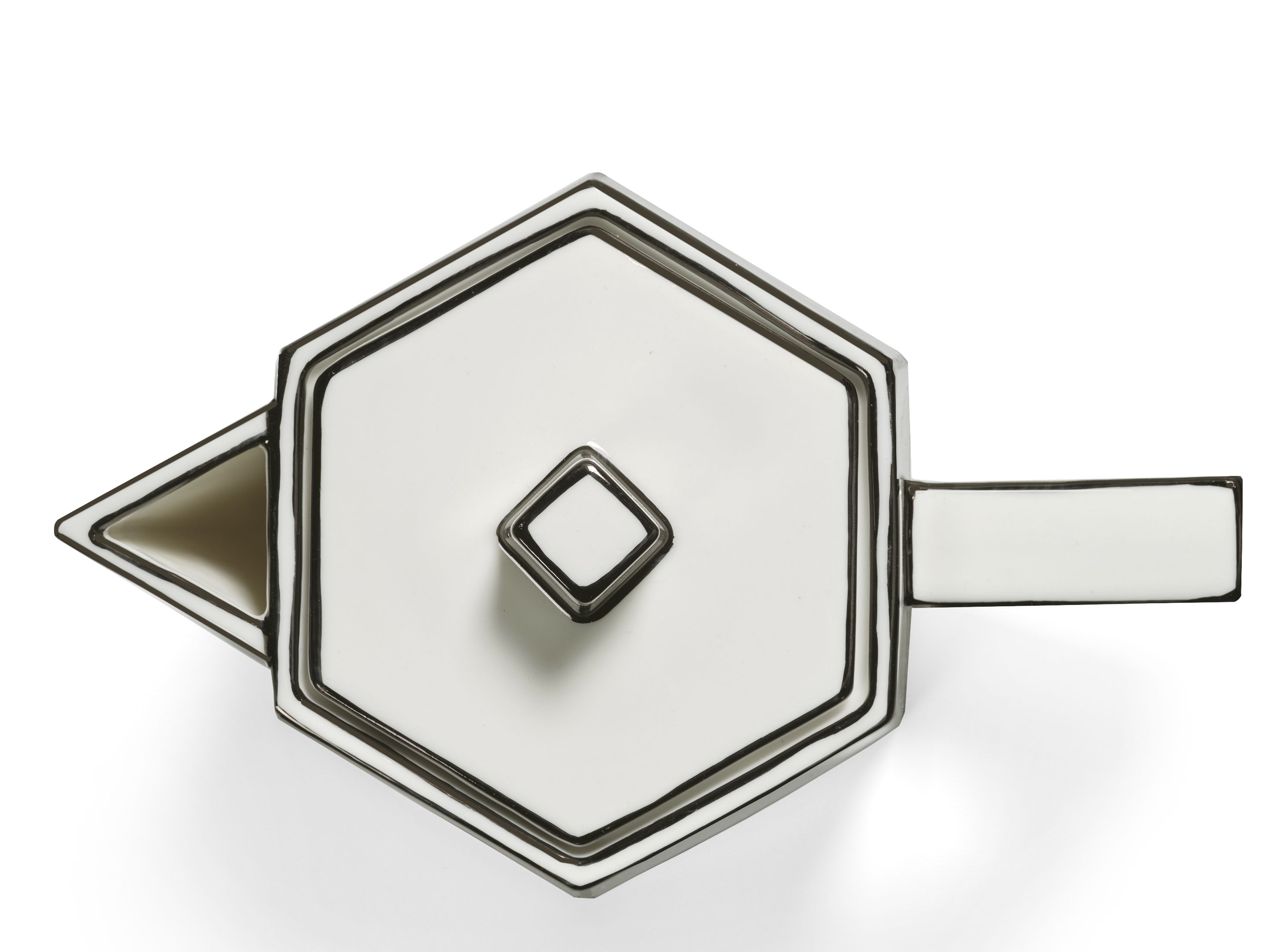 Teapot white/black Carte Blanche Serax 