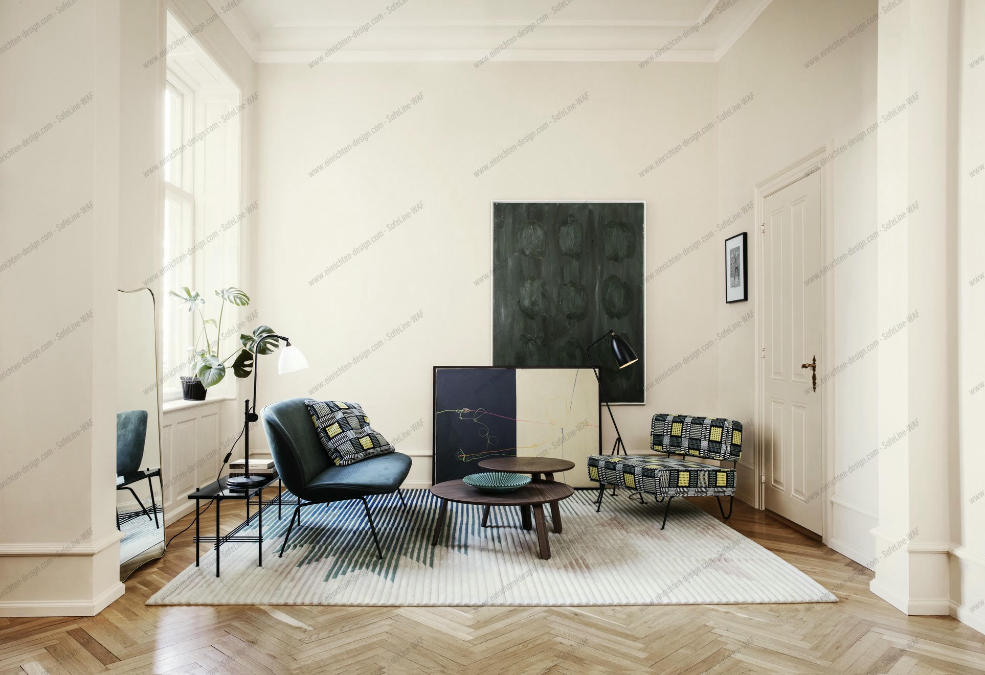 Gräshoppa / Grashoppa Floor light black Gubi