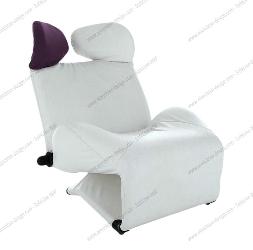 111 Wink armchair Cassina milky coffee