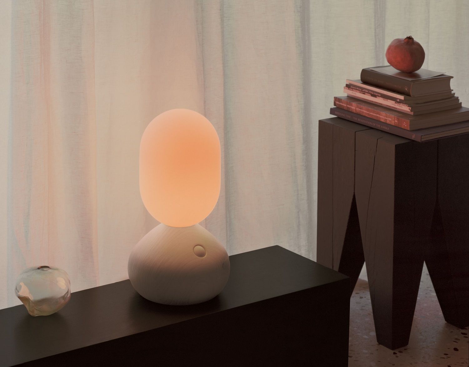 Sun Home light sculpture / table lamp grey