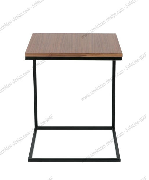 Flat Side table open Black / Natural oak Jan Kurtz SINGLE PIECES