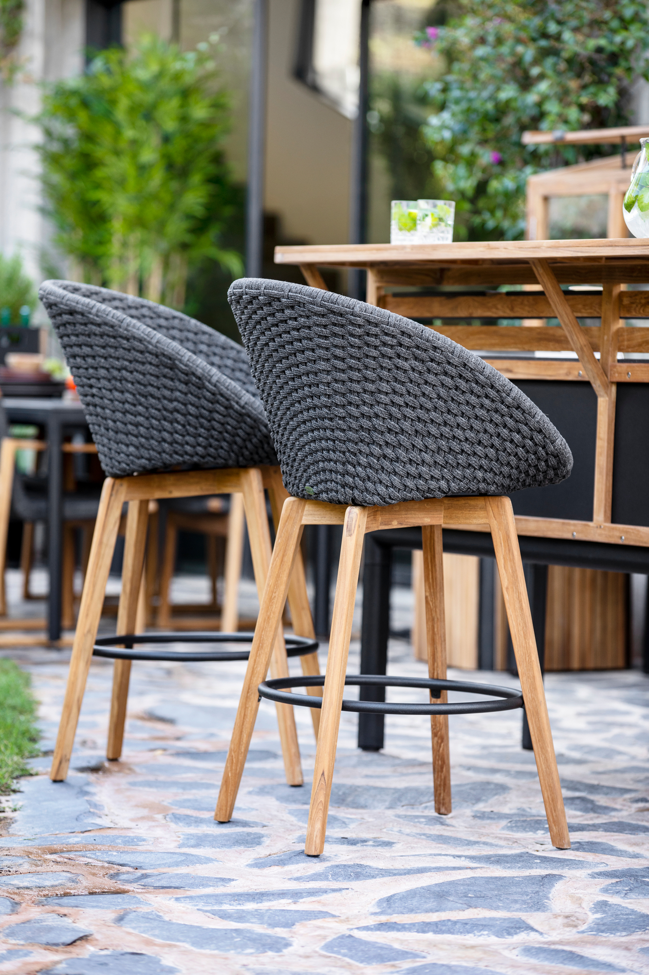 Peacock Outdoor Bar stool Cane-Line