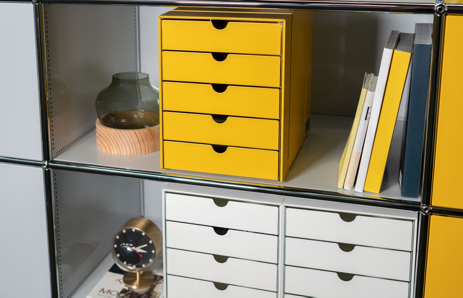 USM Haller Inos box set C4 with 5 closed trays Home Office