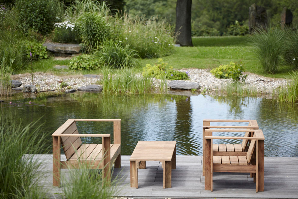 Batten Loungesofa Natural Jan Kurtz