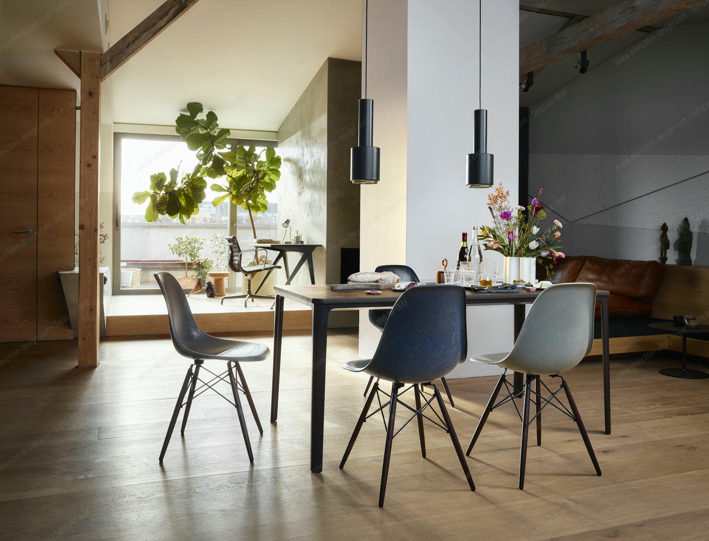 Eames Fibreglass Chair DSR Chair Vitra