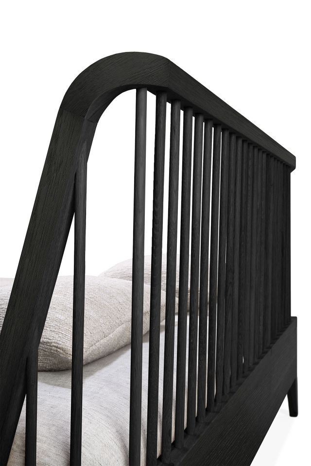 Spindle Bed Oak Black Ethnicraft