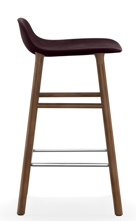 Form Barstool  H 75 cm Oak Upholstered Normann Copenhagen