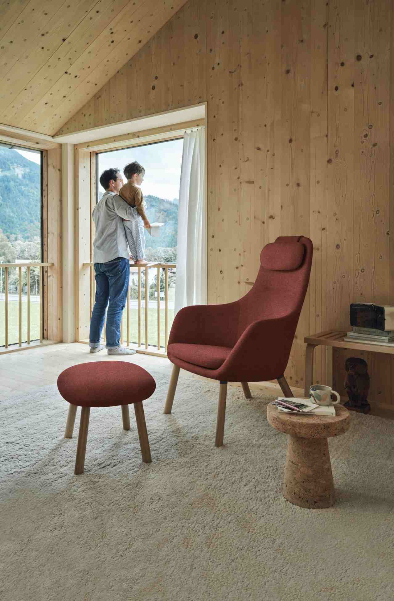 Hal Lounge Chair Armchair + Ottoman Seat Cushion loose Vitra  