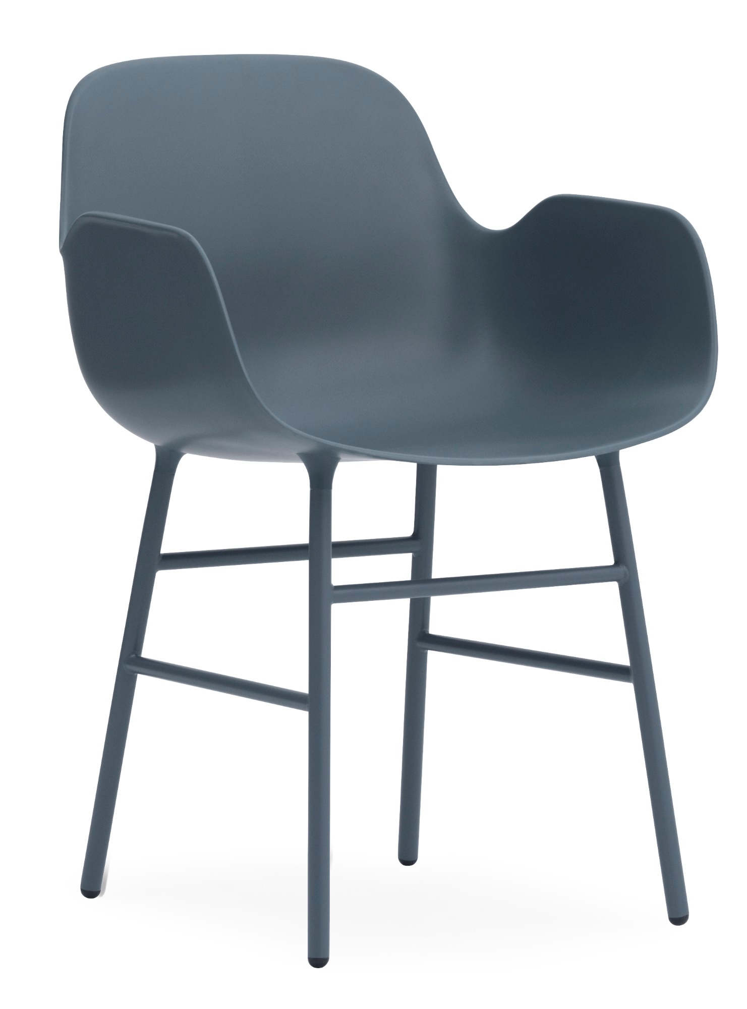 Form Armchair Lehnstuhl Normann Copenhagen-blau-Stahl