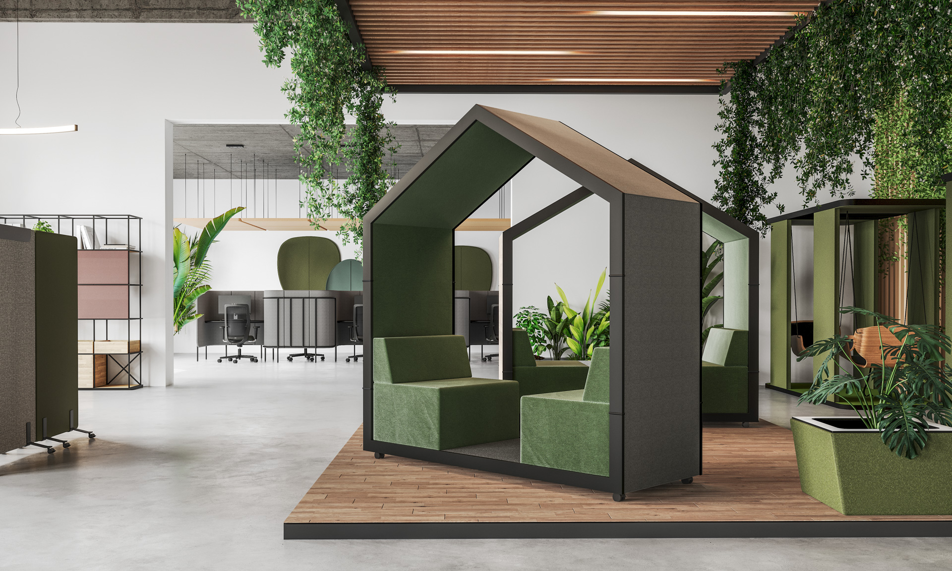 treehouse TH 2 Acoustic furniture for 2 persons Bejot