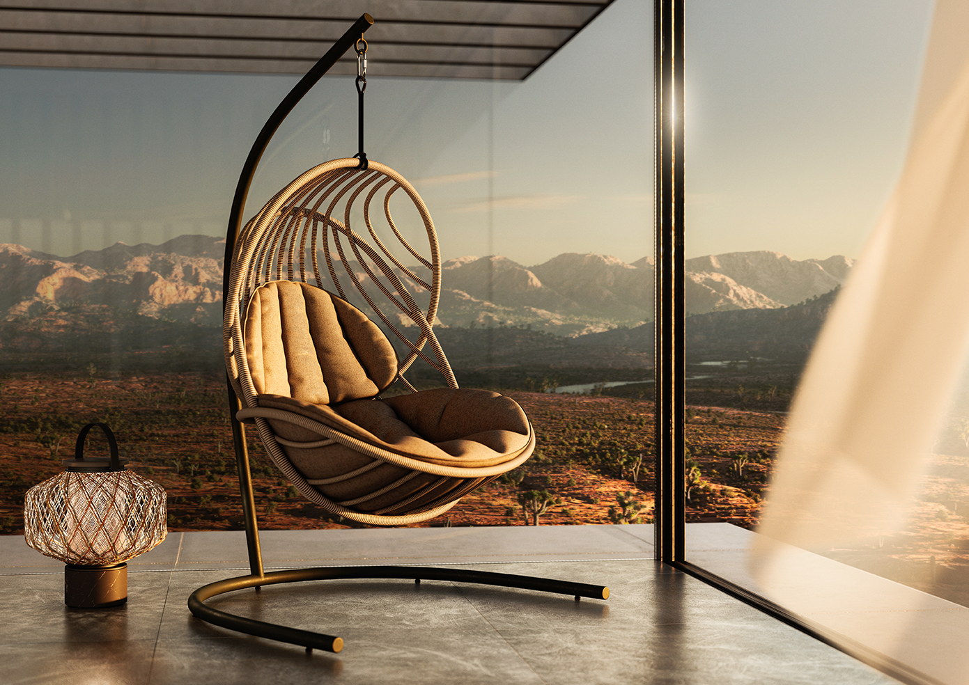 Kida Hanging Lounge Chair incl. Base Dedon
