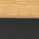 Oak oiled - leather black
