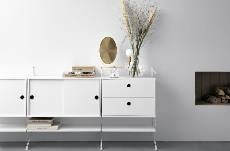 Single Unit Shelf W 58 cm Pack of 3 String Furniture