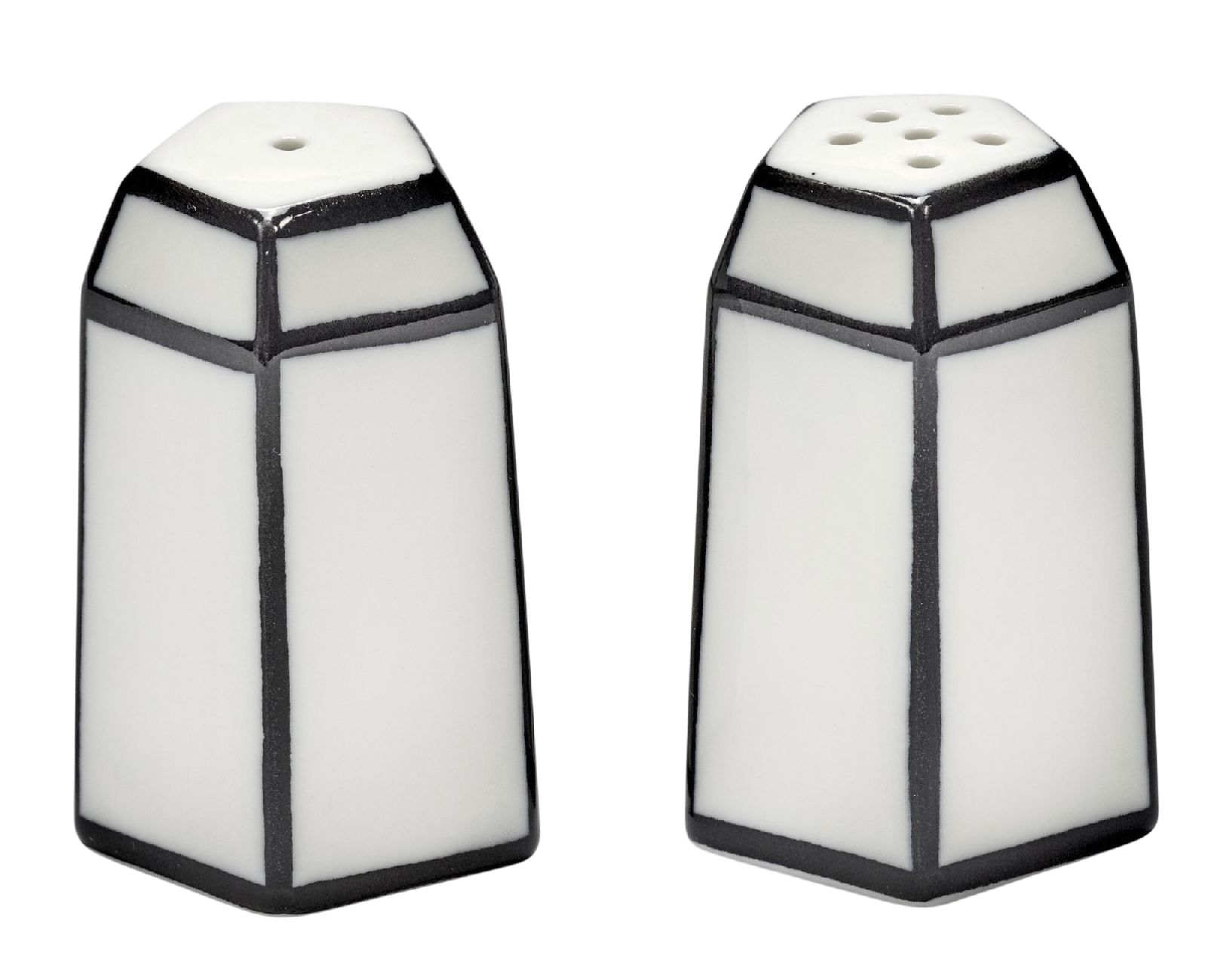 Salt & Pepper Shaker Set White/Black Carte Blanche Serax