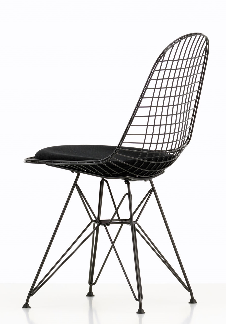 DKR-5 Wire Chair Chair with Seat Cushion Vitra