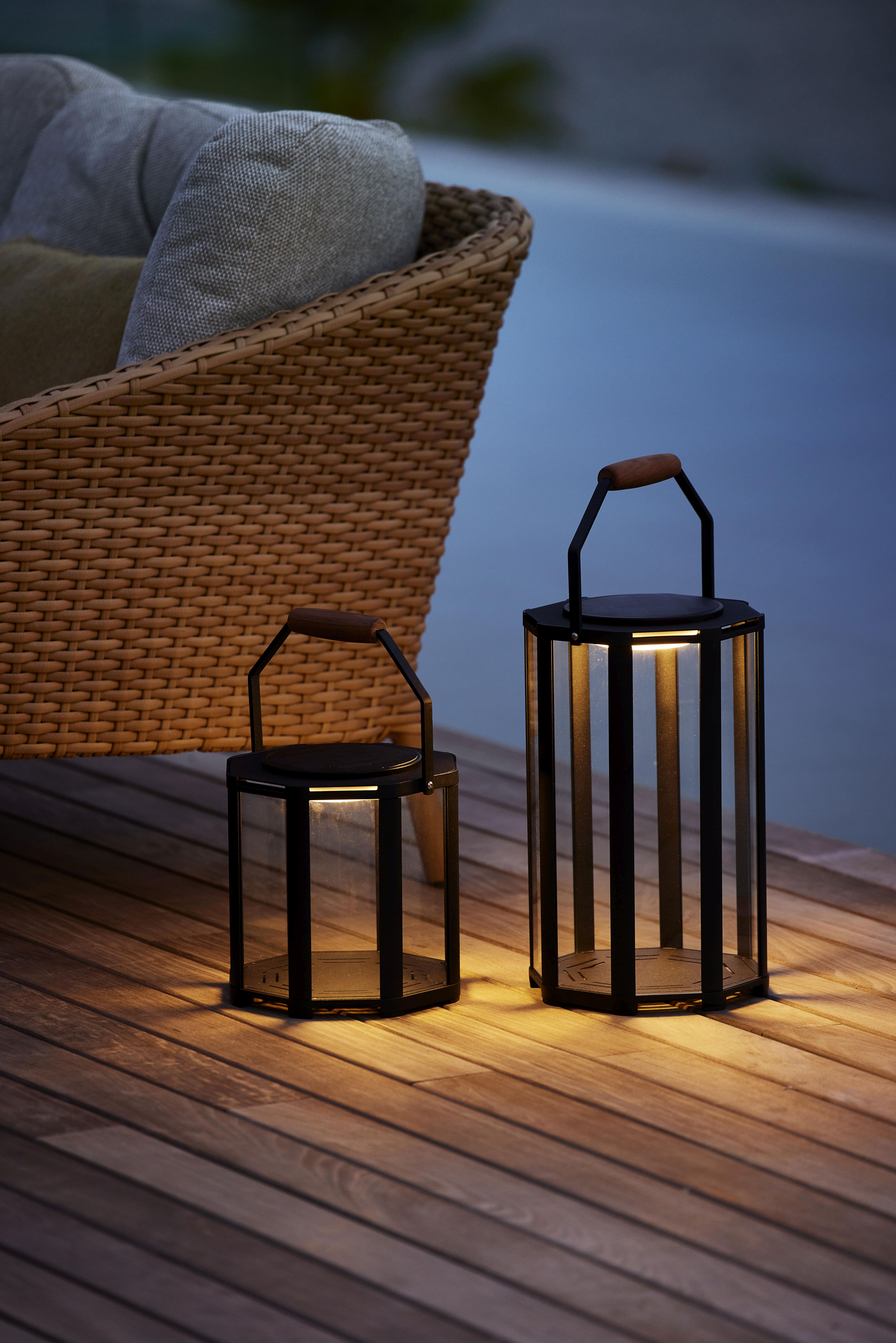 Lightlux Lantern Teak Small Cane-Line