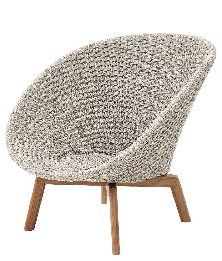 Peacock Outdoor lounge chair Rope Cane-Line Sand