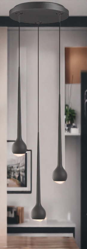 Falling Sun Water pendant light Grau